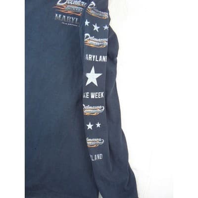 Fruit of the Loom Delmarva Bike Week 2018 Long Sleeve Shirt Mens Medium - Thumbnail 6