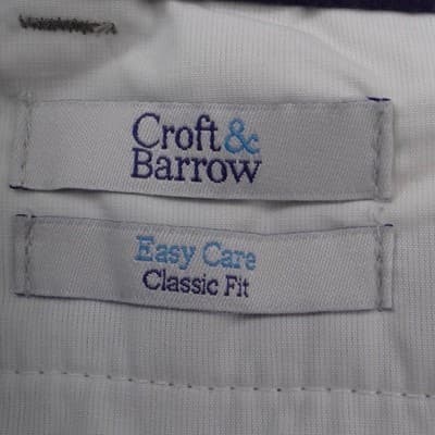 Croft & Barrow Mens Easy Care Classic Fit Grey Chino Dress Pants 40x32 Stretch - Thumbnail 3