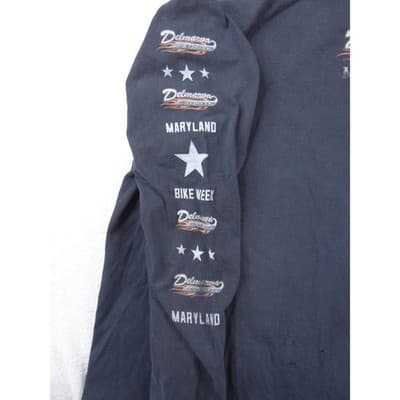 Fruit of the Loom Delmarva Bike Week 2018 Long Sleeve Shirt Mens Medium - Thumbnail 7