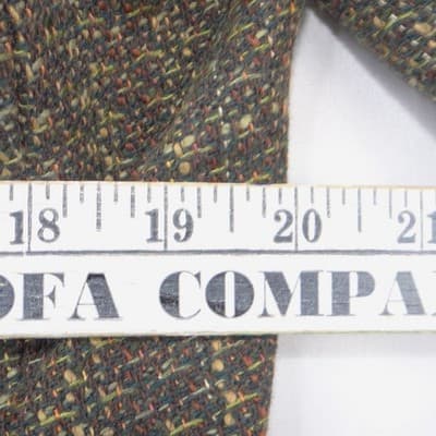 VTG Kasper Womens 14P Petite Textured Tweed Blazer Jacket Brown Olive 4-Pocket - Thumbnail 5