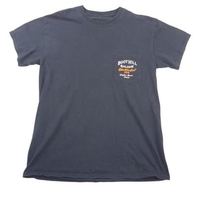 Boot Hill Saloon Biketoberfest 2018 Daytona Beach Black Pocket T-Shirt Mens M - Thumbnail 2