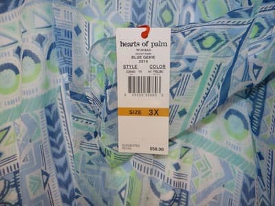 Hearts of Palm Woman Women's Patterned Blouse NWT - Thumbnail 4
