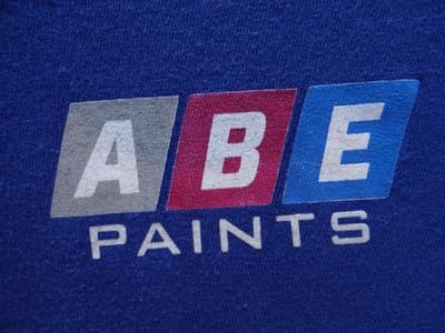 Vintage Inspired 1986 Abe Paints Graphic Tee - Bright Blue abe paints - Thumbnail 6