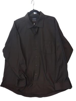 Dockers Iron Free Fitted XXL Men's Dress Shirt Black