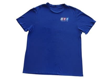 Vintage Inspired 1986 Abe Paints Graphic Tee - Bright Blue abe paints - Thumbnail 2