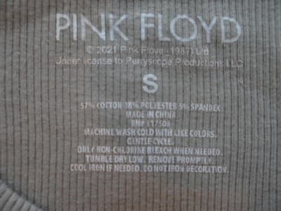 Pink Floyd Crop Top - Live in New York City - Size S - Thumbnail 4