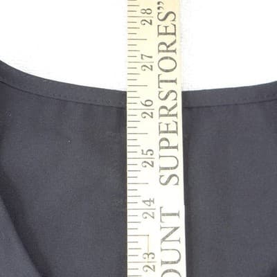 ScrubStar Womens Black V-Neck Short Sleeve Scrub Top Pockets Size Medium - Thumbnail 5