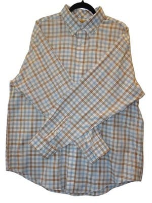 Roundtree & Yorke Men's Casual Button-Down Plaid Shirt - Thumbnail 3