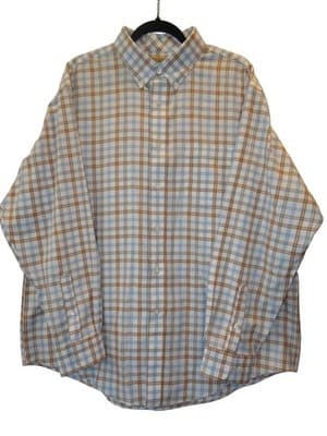 Roundtree & Yorke Men's Casual Button-Down Plaid Shirt - Thumbnail 2