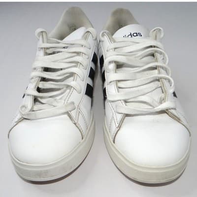 Adidas Grand Court 2.0 Shoes White Black Stripes Low Top Sneakers Mens Size 7 - Thumbnail 5