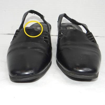 Vintage SAS Comfort Shoes Black Slingback Heels Size 7 Wide - Thumbnail 5