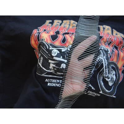 Legendary Motorcycle Graphic Crop Top - Vintage Style - Thumbnail 4