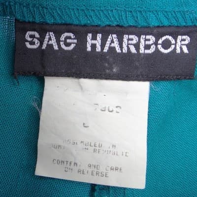 Sag Harbor Vintage Teal Green Blazer and Pleated Shorts Set Womens Large 90s - Thumbnail 9