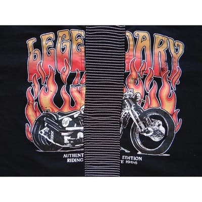 Legendary Motorcycle Graphic Crop Top - Vintage Style - Thumbnail 3