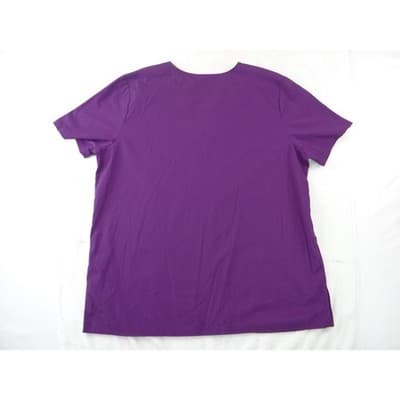 Scrubstar Womens Purple V-Neck Scrub Set Top and Cargo Pants Medium 33782 - Thumbnail 9