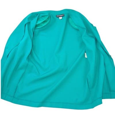 Sag Harbor Vintage Teal Green Blazer and Pleated Shorts Set Womens Large 90s - Thumbnail 3