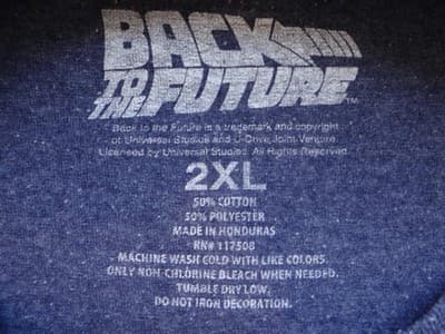Back to the Future Graphic T-Shirt - 2XL - Thumbnail 4