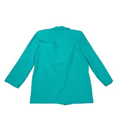 Sag Harbor Vintage Teal Green Blazer and Pleated Shorts Set Womens Large 90s - Thumbnail 5