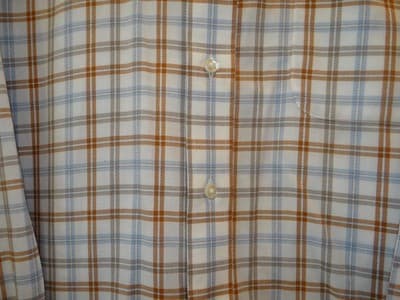 Roundtree & Yorke Men's Casual Button-Down Plaid Shirt - Thumbnail 5