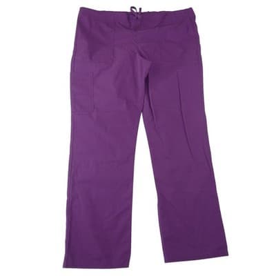 Scrubstar Womens Purple V-Neck Scrub Set Top and Cargo Pants Medium 33782 - Thumbnail 3