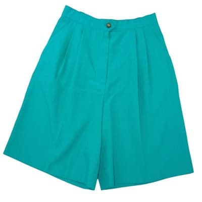 Sag Harbor Vintage Teal Green Blazer and Pleated Shorts Set Womens Large 90s - Thumbnail 8