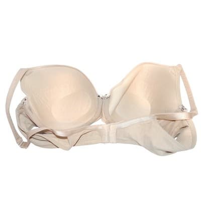 Cacique Womens 44B Beige Leopard Trim Underwire T-Shirt Bra Full Coverage - Thumbnail 3