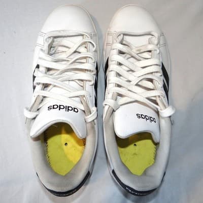 Adidas Grand Court 2.0 Shoes White Black Stripes Low Top Sneakers Mens Size 7 - Thumbnail 3