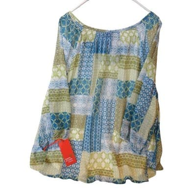 Hearts of Palm Women's 3X Patchwork Pattern Tunic Top NWT - Thumbnail 3