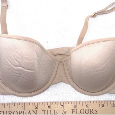 ThirdLove 24/7 Classic T-Shirt Bra Beige Nude Pleated Straps 36A 1/2 - Thumbnail 8