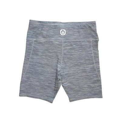 High-Performance Gray Athletic Shorts - Thumbnail 2