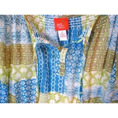 Hearts of Palm Women's 3X Patchwork Pattern Tunic Top NWT - Thumbnail 2