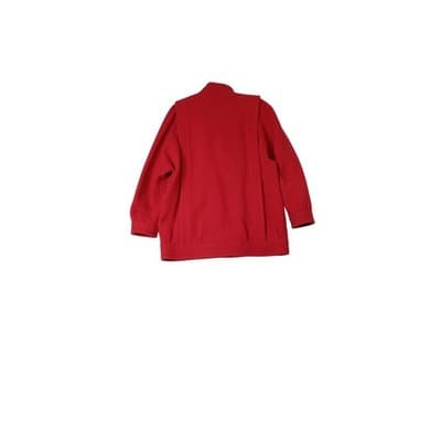 International Scene Red Wool Blend Jacket Button Front Pockets Made in Austria - Thumbnail 2