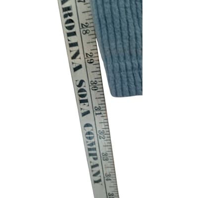 Vintage ChinaWear Women's Medium Blue Corduroy Elastic Waist Lounge Pants - Thumbnail 8