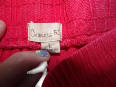 Chances R Women's Pink Casual Pants - Size L - Thumbnail 2