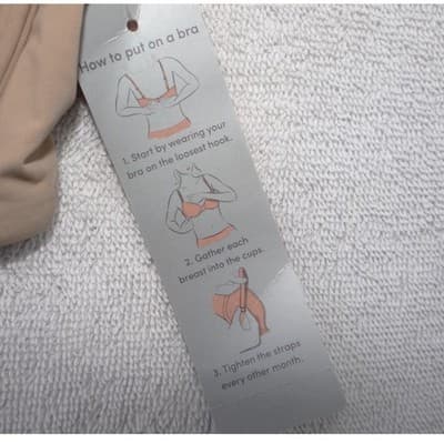 ThirdLove 24/7 Classic T-Shirt Bra Beige Nude Pleated Straps 36A 1/2 - Thumbnail 5