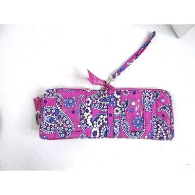 Vera Bradley Purple Paisley Quilted Cotton Backpack and Matching Wristlet Set - Thumbnail 10