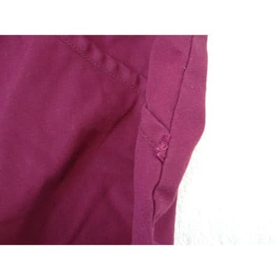 Butter-Soft Womens Scrub Set Burgundy V-Neck Top Elastic Waist Pants Size Small - Thumbnail 15
