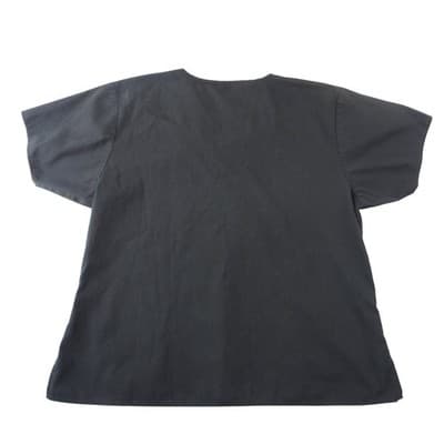 Koi Womens XL Black V-Neck Short Sleeve Medical Scrub Top Front Pockets - Thumbnail 3