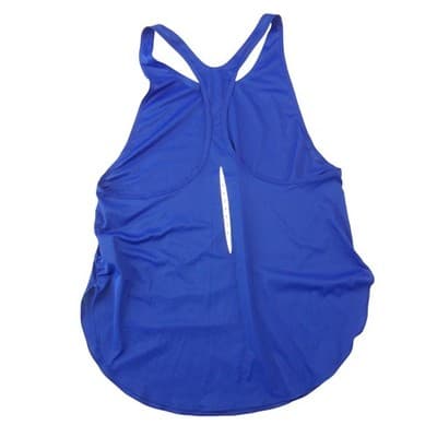 Nike Womens Dri-FIT Racerback Tank Top Royal Blue Sleeveless Running Shirt M - Thumbnail 3