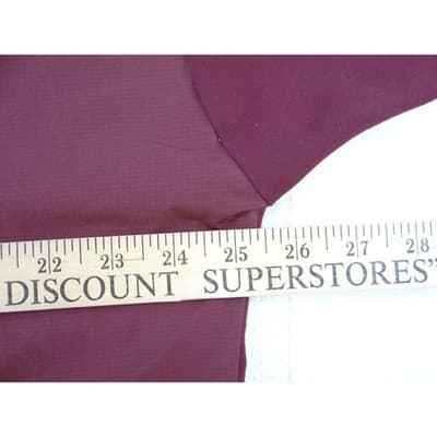 FIGS Technical Collection XL Burgundy Maroon Scrub Top Zip Pocket 2408 - Thumbnail 3