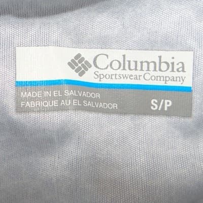 Columbia Womens Navy Blue Pebble Print Strappy Back Long Sleeve Active Top S - Thumbnail 2