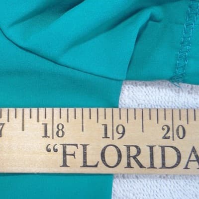 Cherokee Infinity Womens Teal Blue V-Neck Scrub Top Short Sleeve Size S - Thumbnail 4
