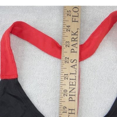 Nike Just Do It T-Back Tank Top Black Orange Racerback Womens Sleeveless Workout - Thumbnail 5
