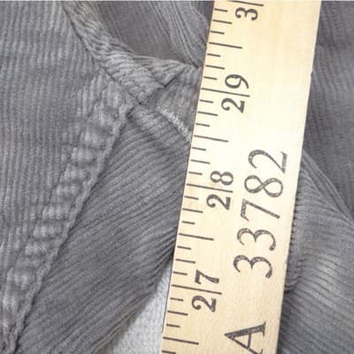 Vineyard Vines Mens Gray Corduroy Straight Leg Pants 33x32 Grey 5-Pocket - Thumbnail 5