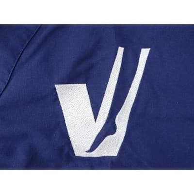 Medline AngelStat Navy Blue V-Neck Scrub Tops Lot of 2 Medium - Thumbnail 4