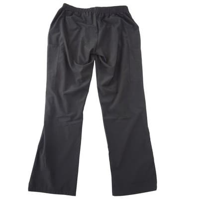 GT Performance Womens XL Black Scrub Pants Elastic Waist Cargo Medical Workwear - Thumbnail 3
