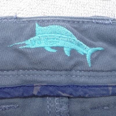 Tommy Bahama Boracay Straight Leg Pants Dusty Blue Mens 33x32 Stretch Cotton - Thumbnail 4