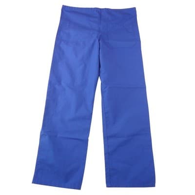 Medline AngelStat Womens Scrub Pants Royal Blue Small Straight Leg - Thumbnail 3