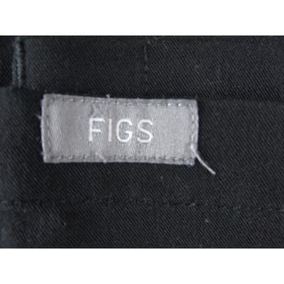 FIGS Technical Collection Black V-Neck Short Sleeve Scrub Top Womens Large - Thumbnail 4