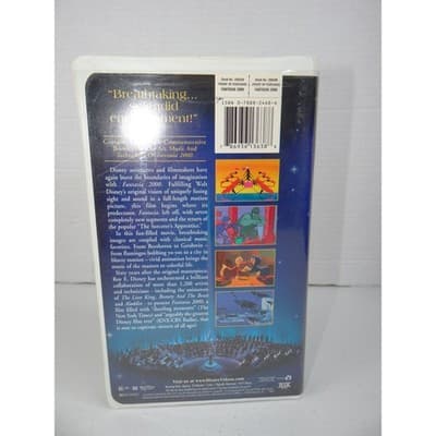 Walt Disney Fantasia 2000 VHS Clamshell THX Certified Stock 20859 Animation G - Thumbnail 3